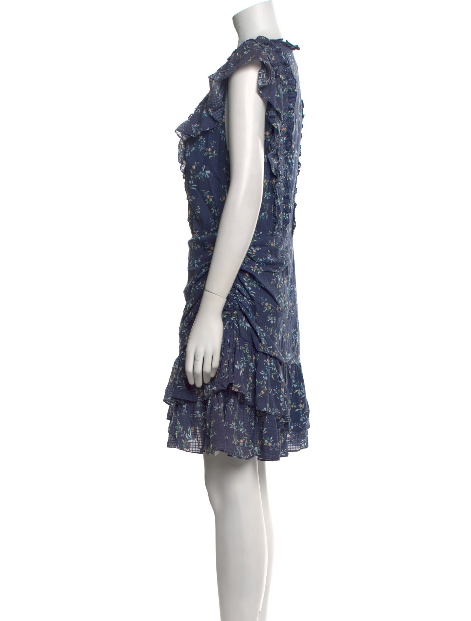 La Vie Rebecca Taylor Floral Print Mini Dress