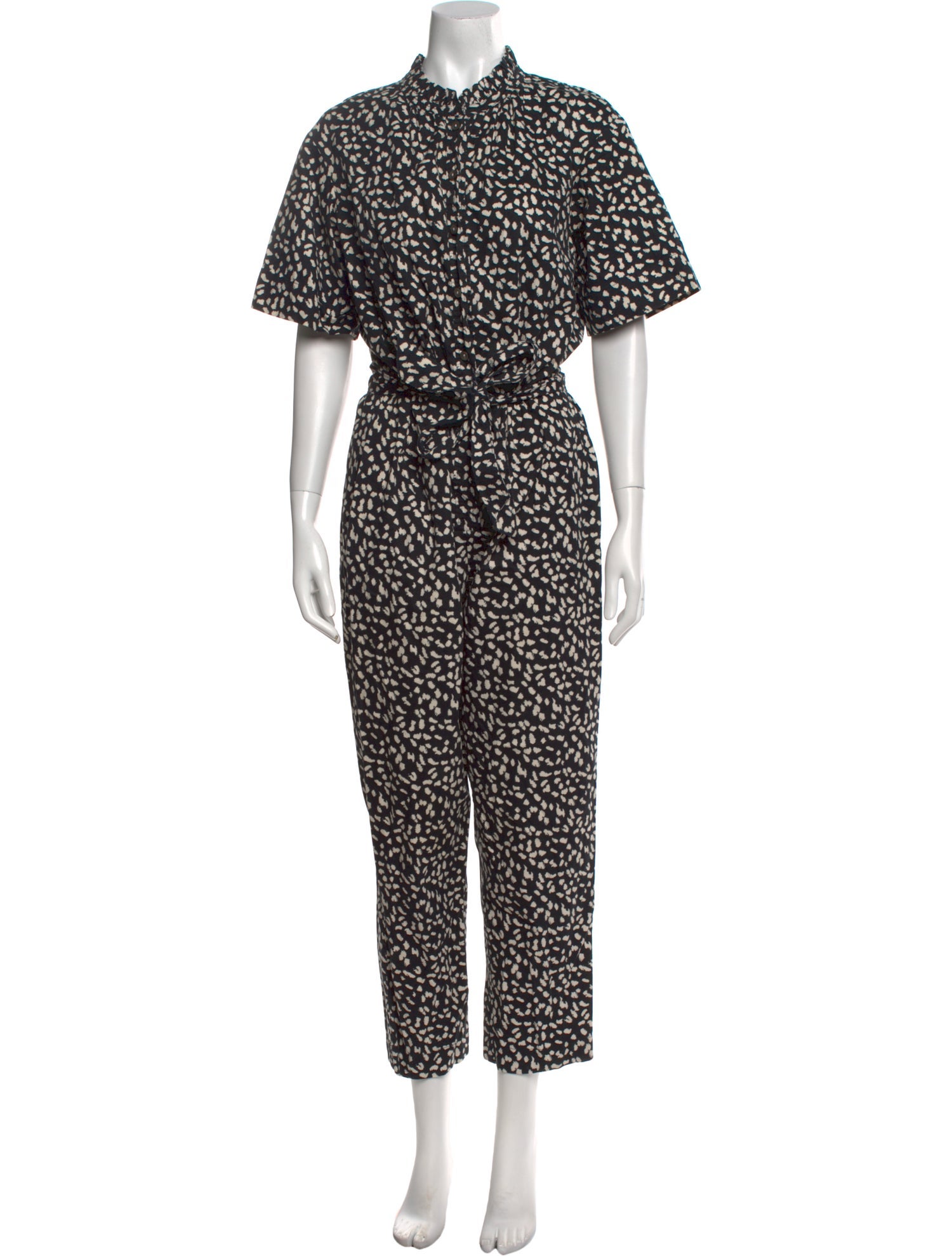 La Vie Rebecca Taylor Printed Mock Neck Jumpsuit