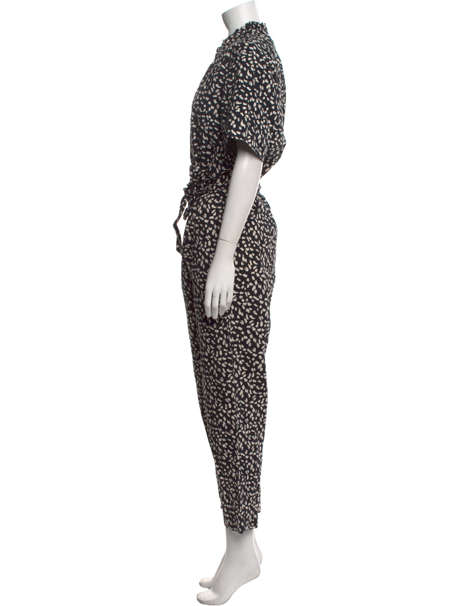 La Vie Rebecca Taylor Printed Mock Neck Jumpsuit