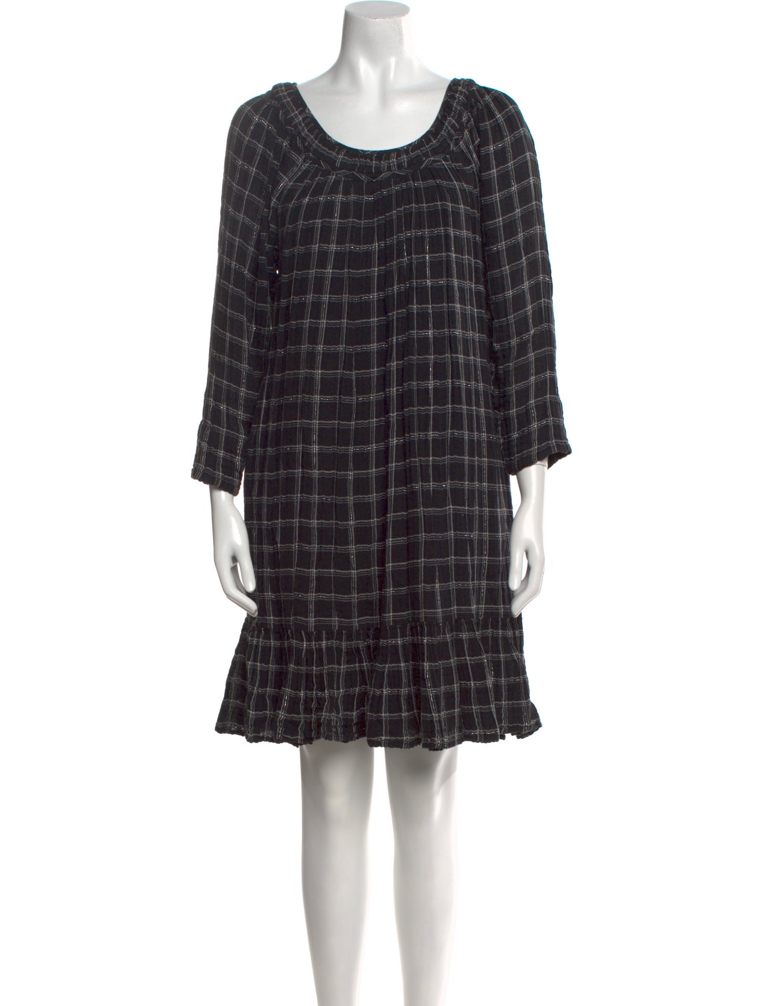 La Vie Rebecca Taylor Plaid Print Mini Dress