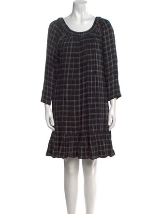 La Vie Rebecca Taylor Plaid Print Mini Dress