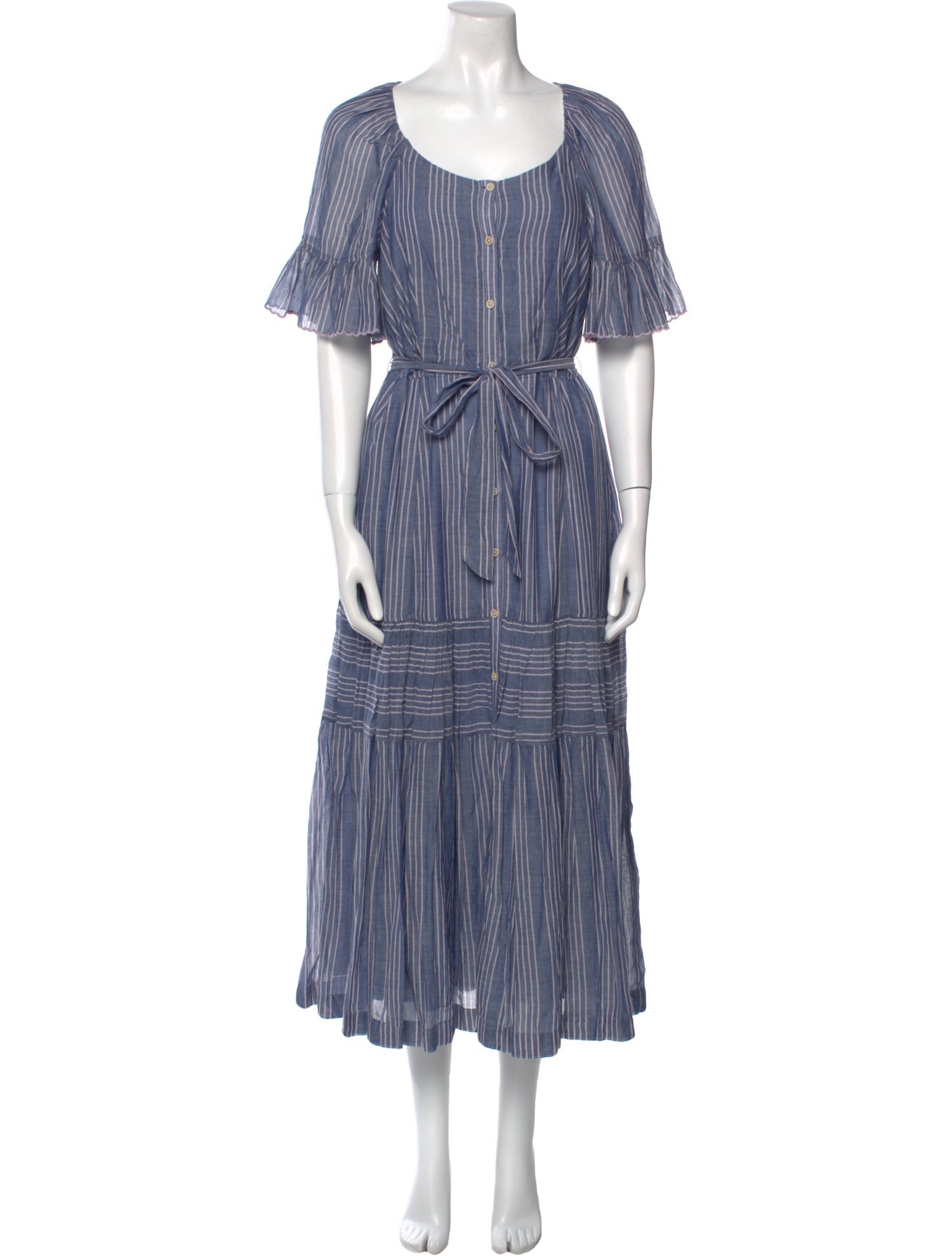 La Vie Rebecca Taylor Striped Long Dress