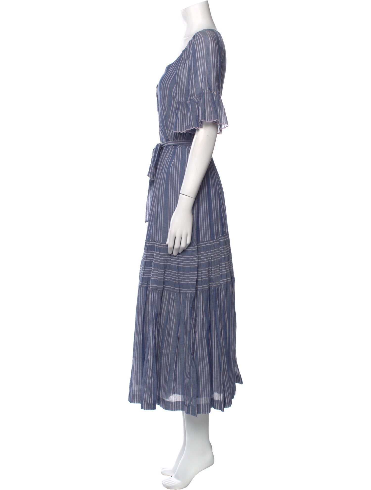 La Vie Rebecca Taylor Striped Long Dress