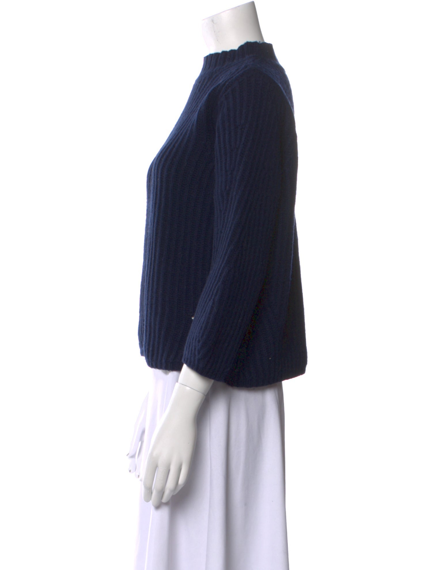 La Vie Rebecca Taylor Merino Wool Mock Neck Sweater