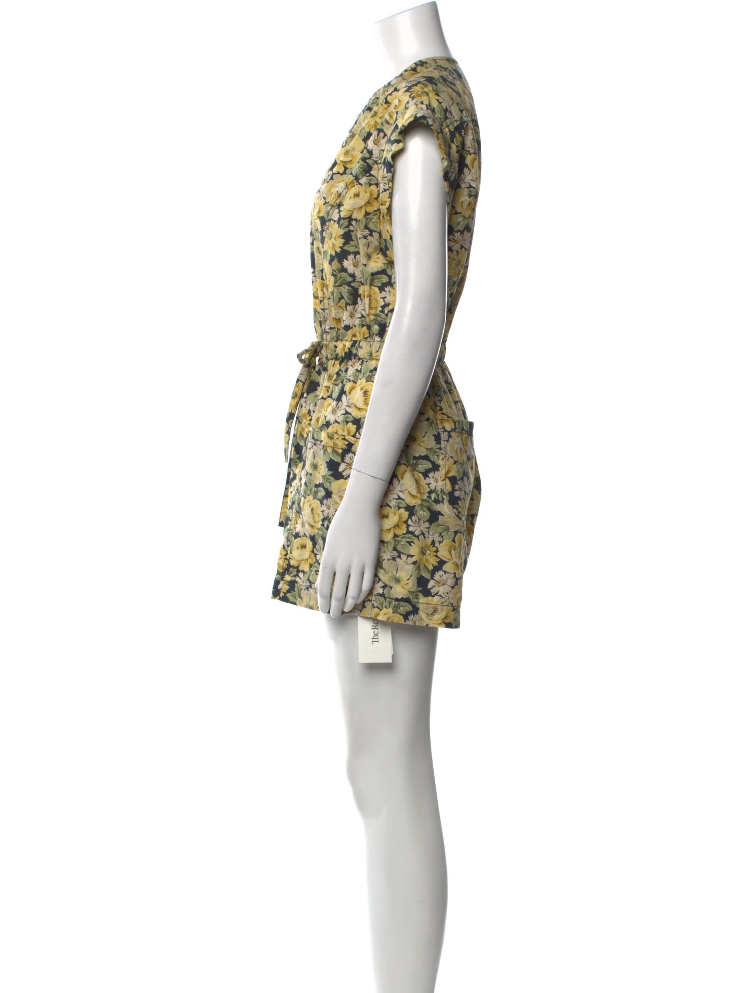 La Vie Rebecca Taylor Floral Print Crew Neck Romper