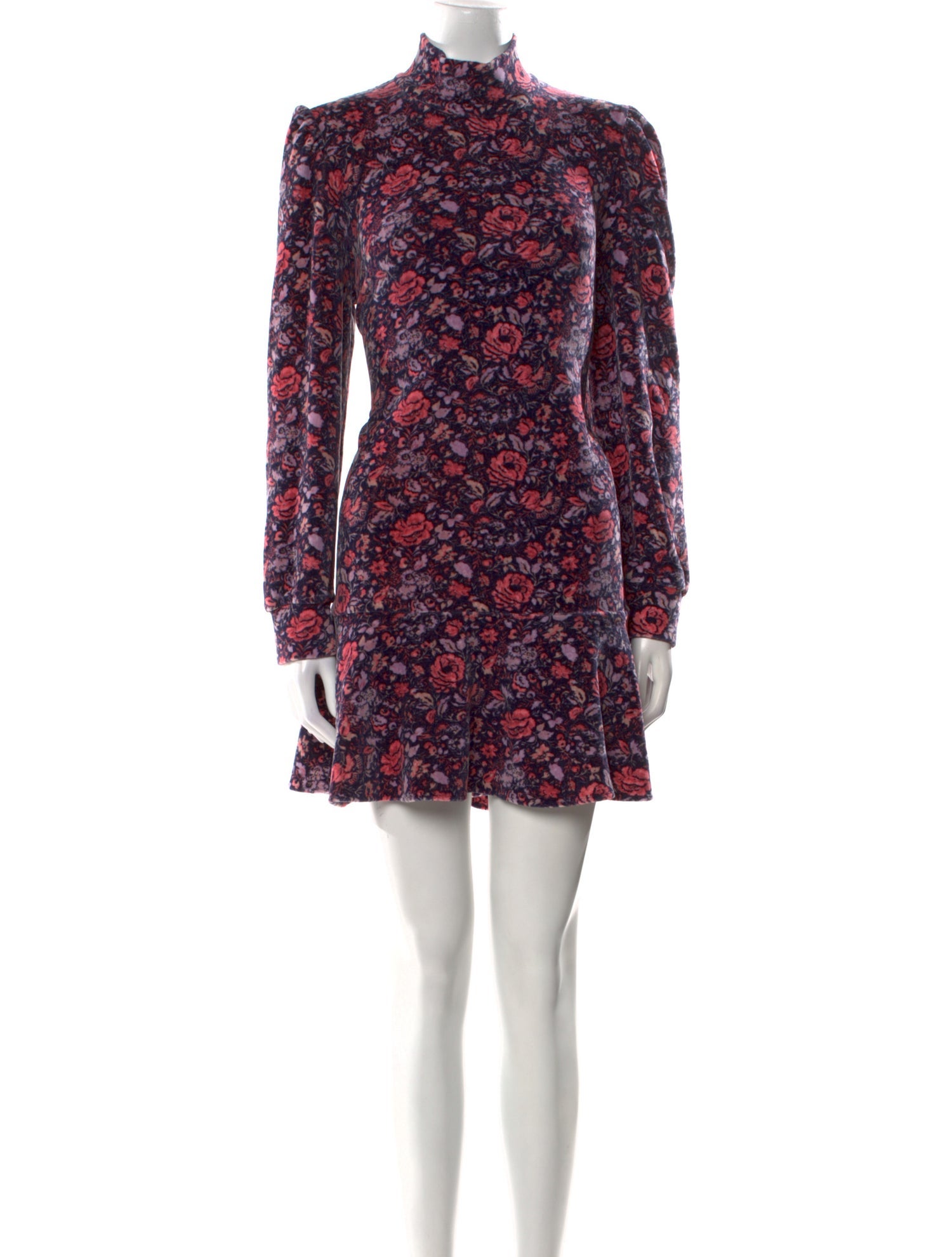 La Vie Rebecca Taylor Floral Print Mini Dress