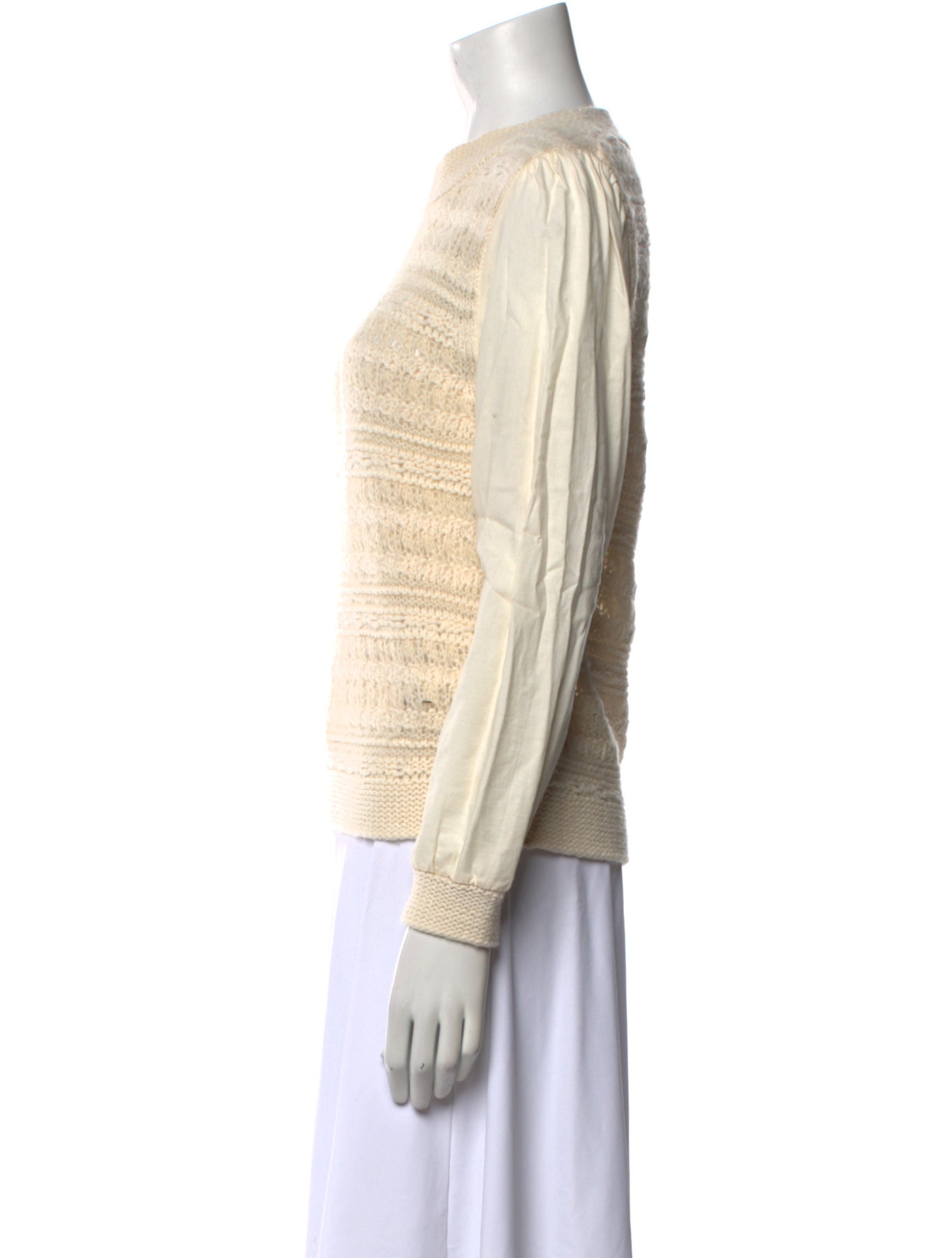 La Vie Rebecca Taylor Wool Crew Neck Sweater