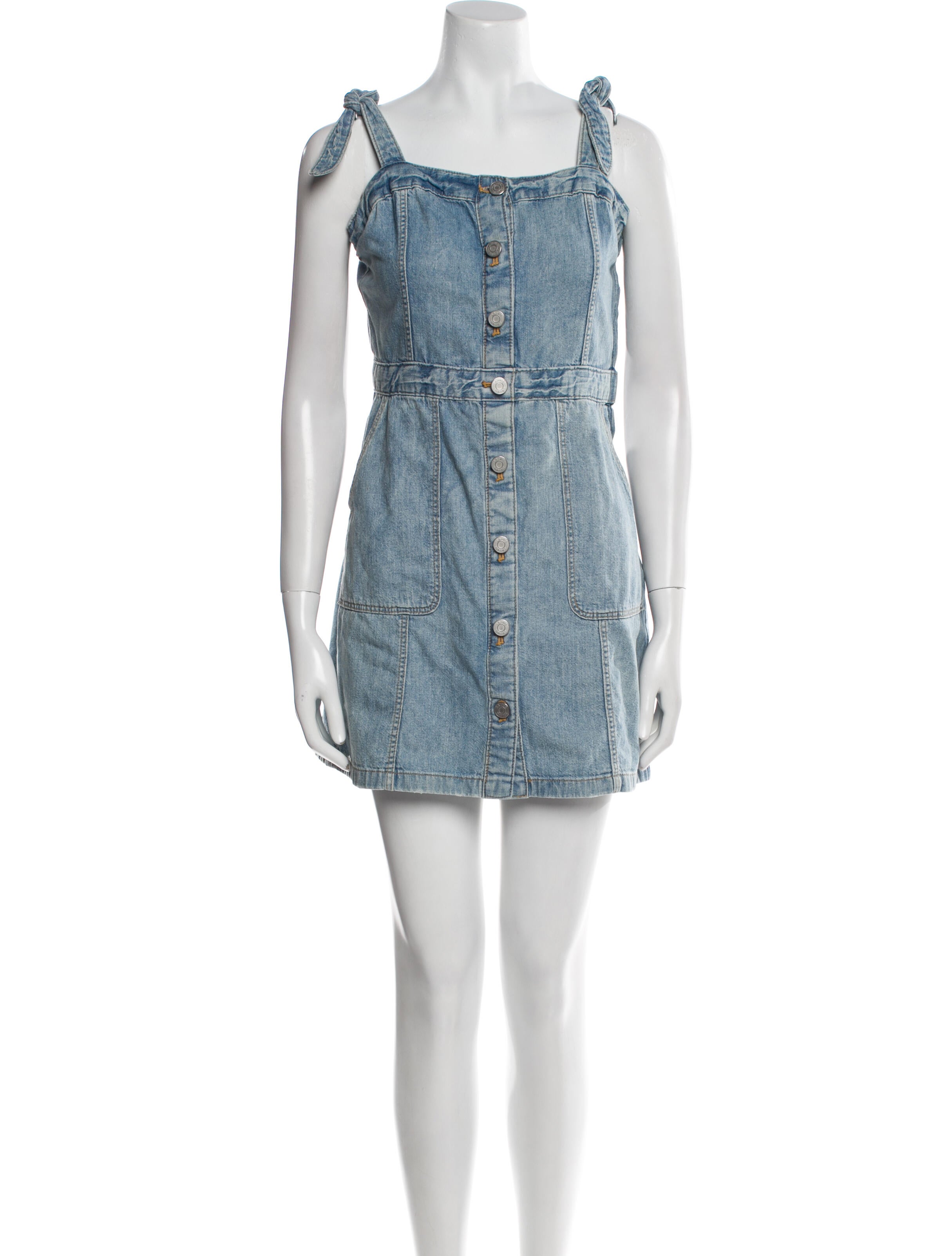 La Vie Rebecca Taylor Square Neckline Mini Dress