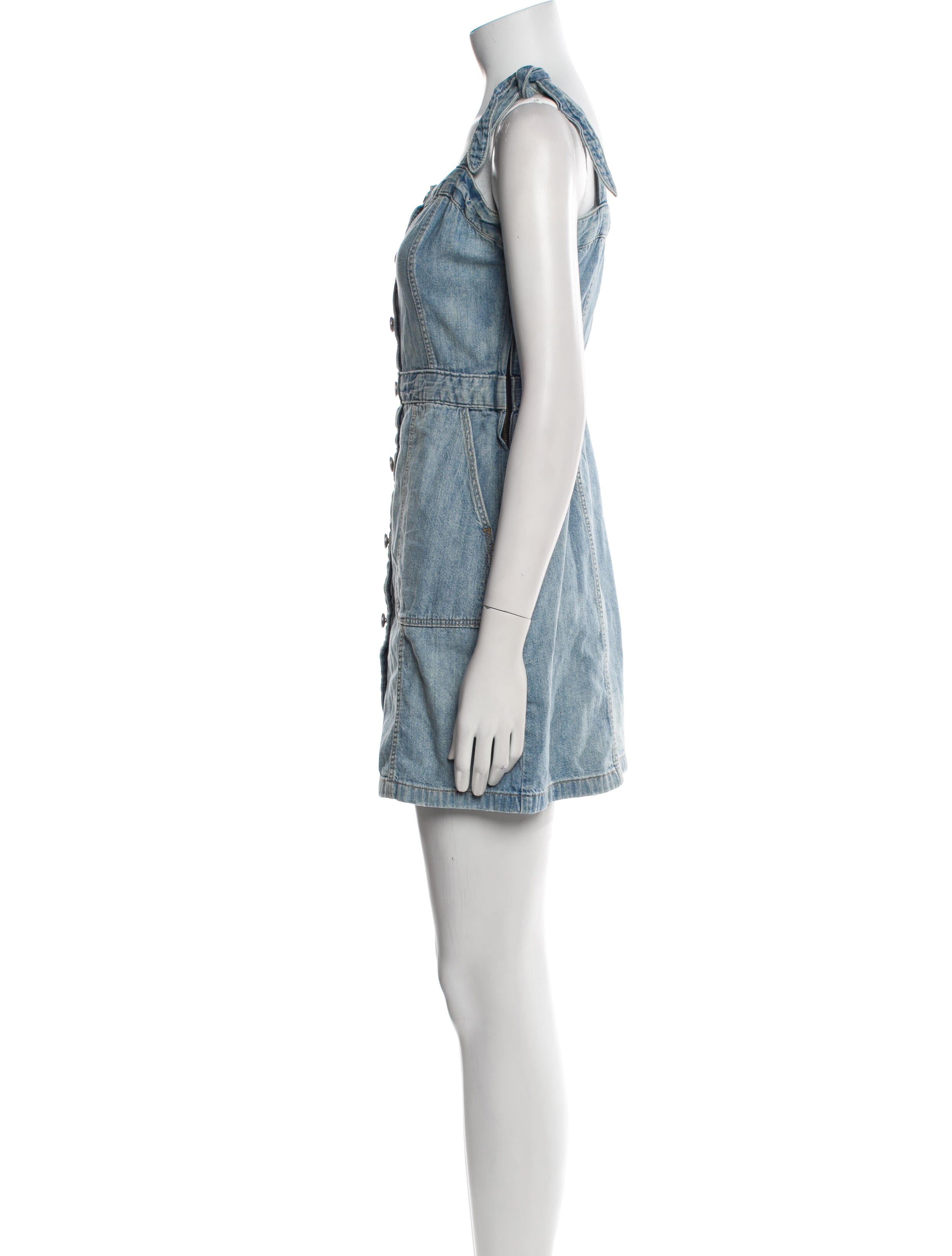 La Vie Rebecca Taylor Square Neckline Mini Dress