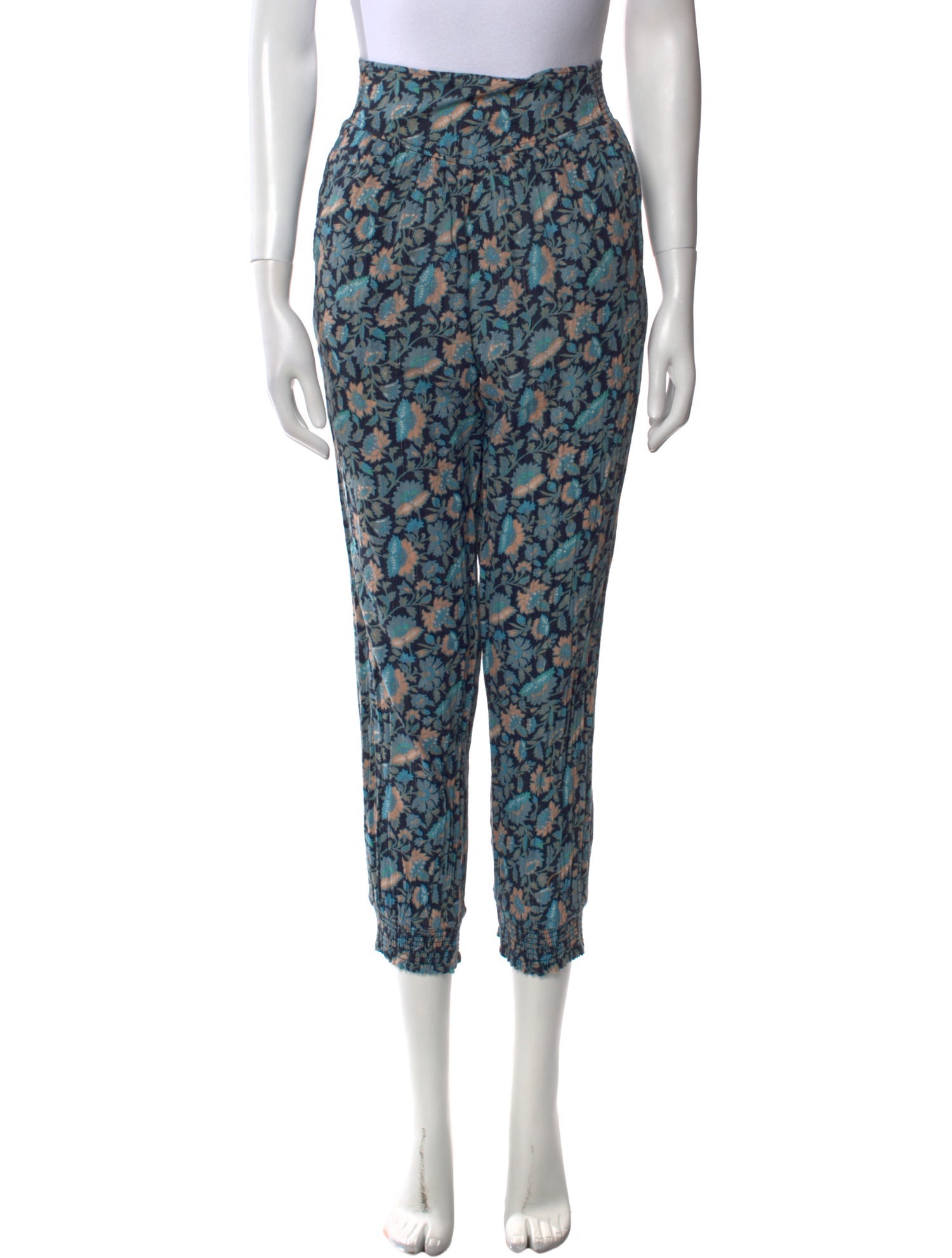 La Vie Rebecca Taylor Printed Skinny Leg Pants