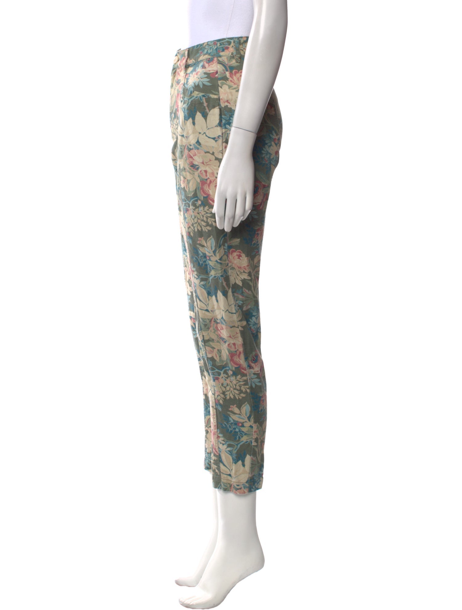 La Vie Rebecca Taylor Floral Print Skinny Leg Pants