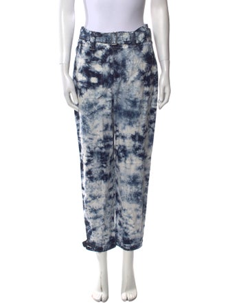 La Vie Rebecca Taylor Tie-Dye Print Skinny Leg Pants