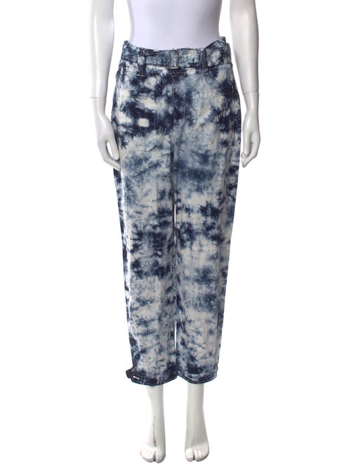 La Vie Rebecca Taylor Tie-Dye Print Skinny Leg Pants