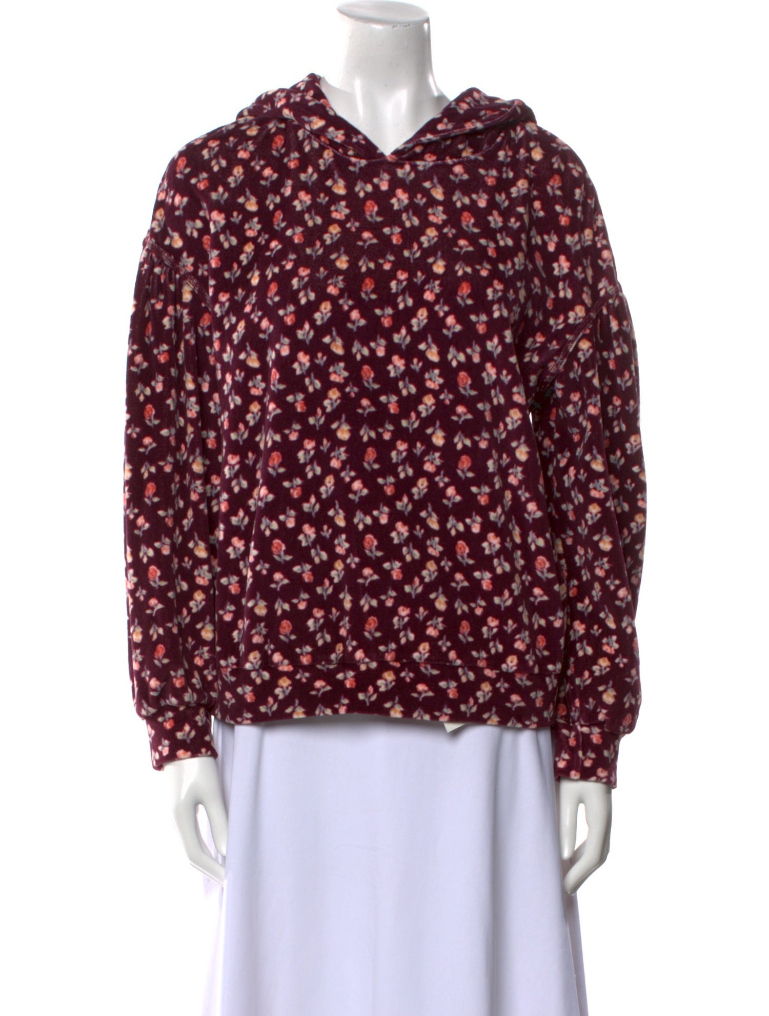 La Vie Rebecca Taylor Floral Print V-Neck Blouse