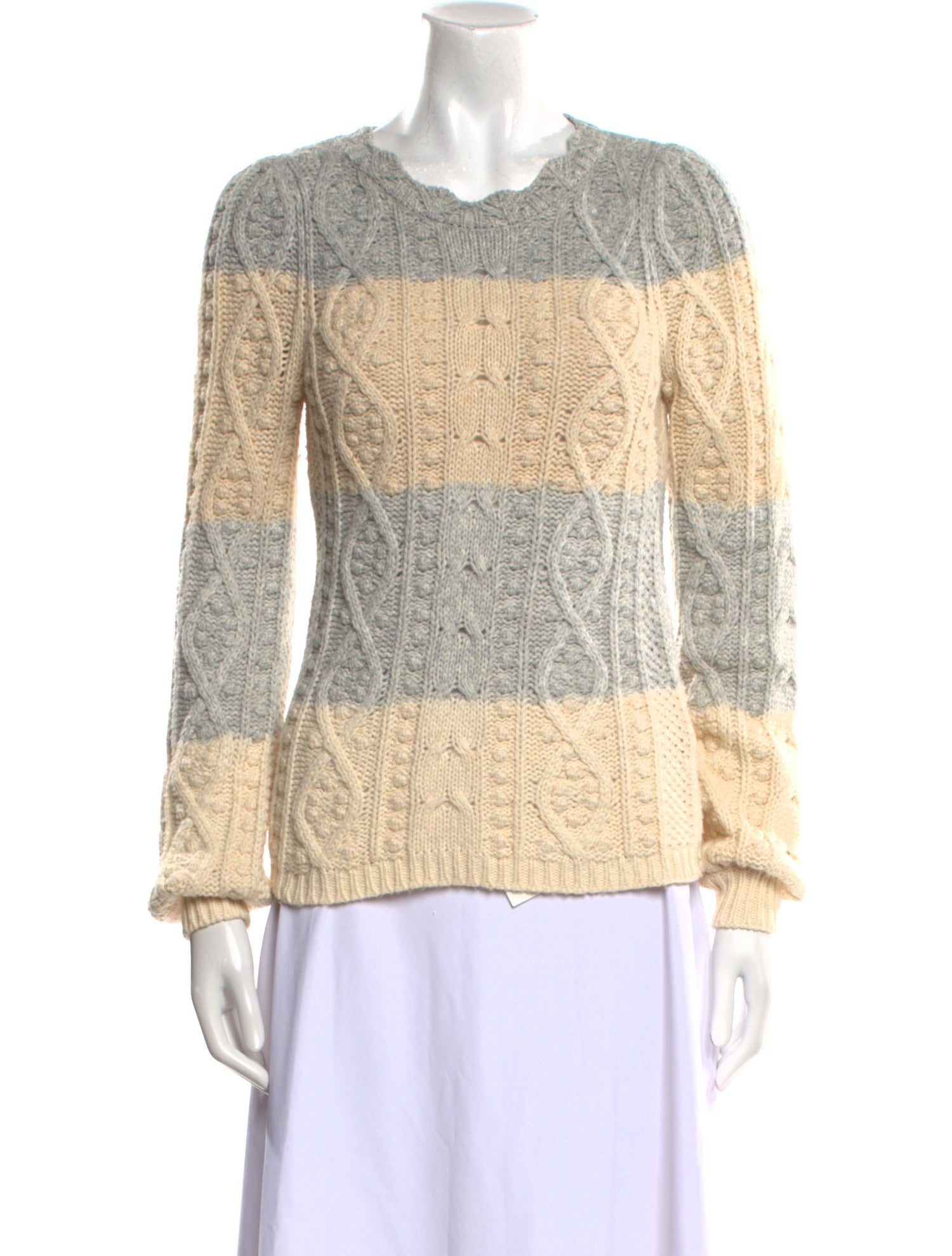 La Vie Rebecca Taylor Nylon Striped Sweater