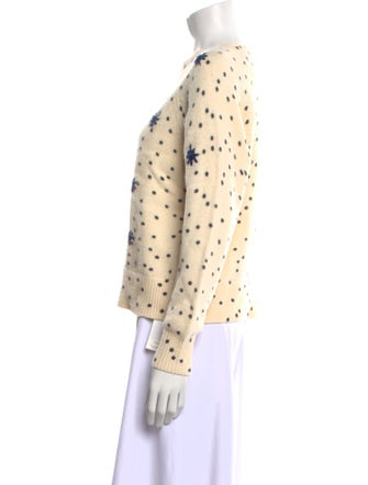 La Vie Rebecca Taylor Wool Printed Sweater