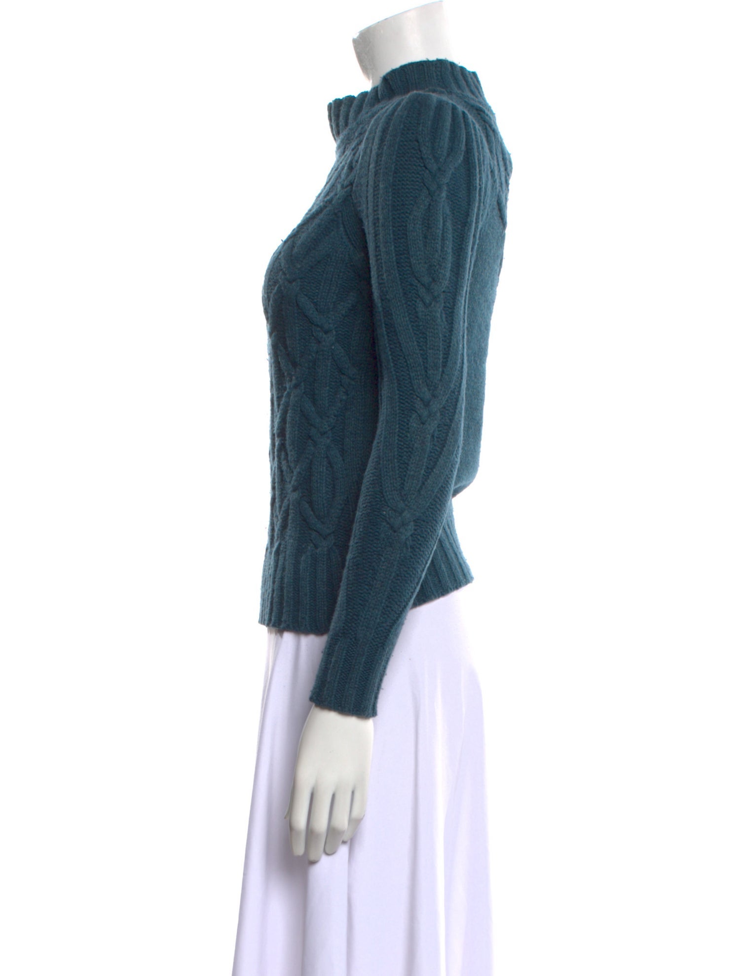 La Vie Rebecca Taylor Merino Wool Mock Neck Sweater