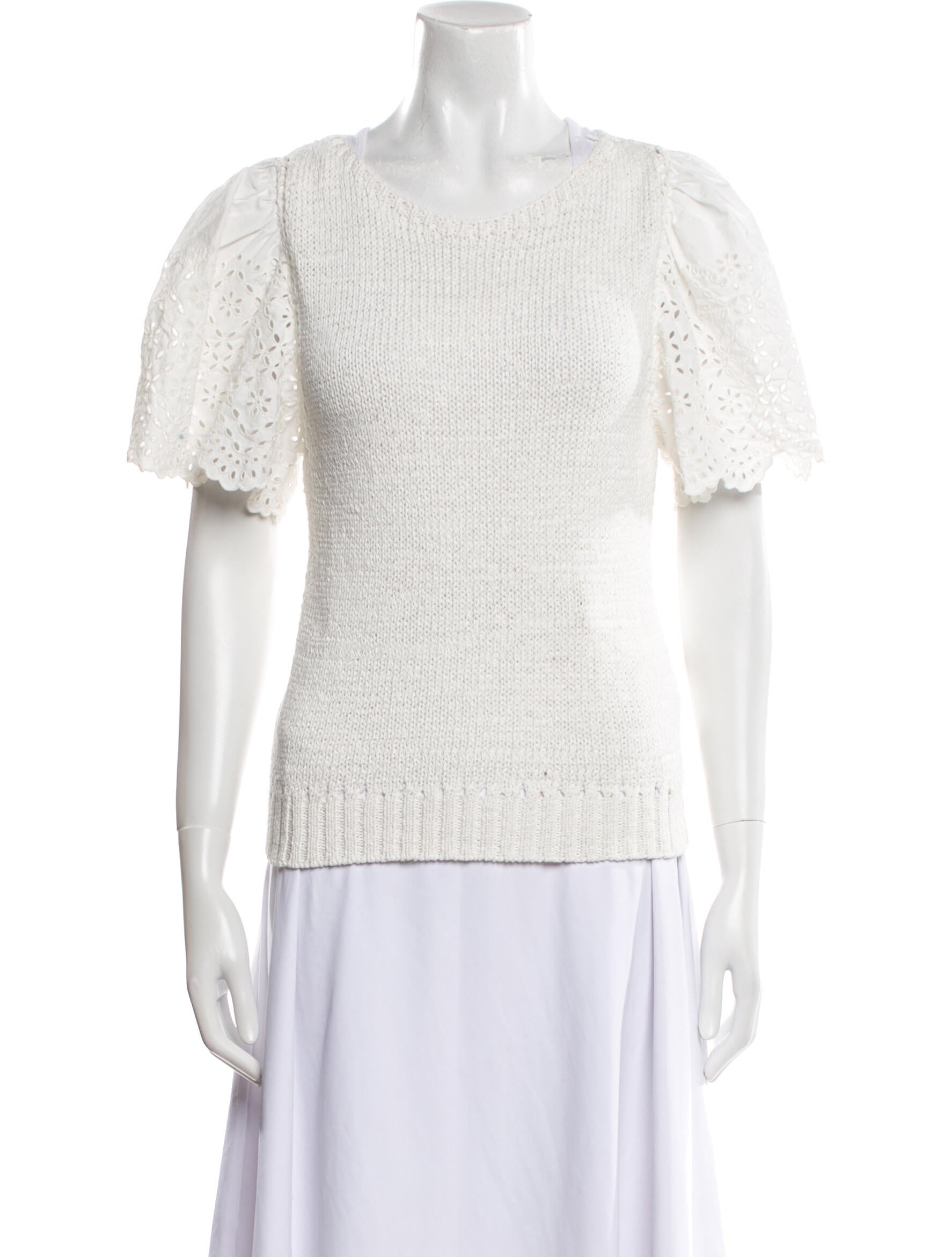 La Vie Rebecca Taylor Scoop Neck Short Sleeve Top w/ Tags