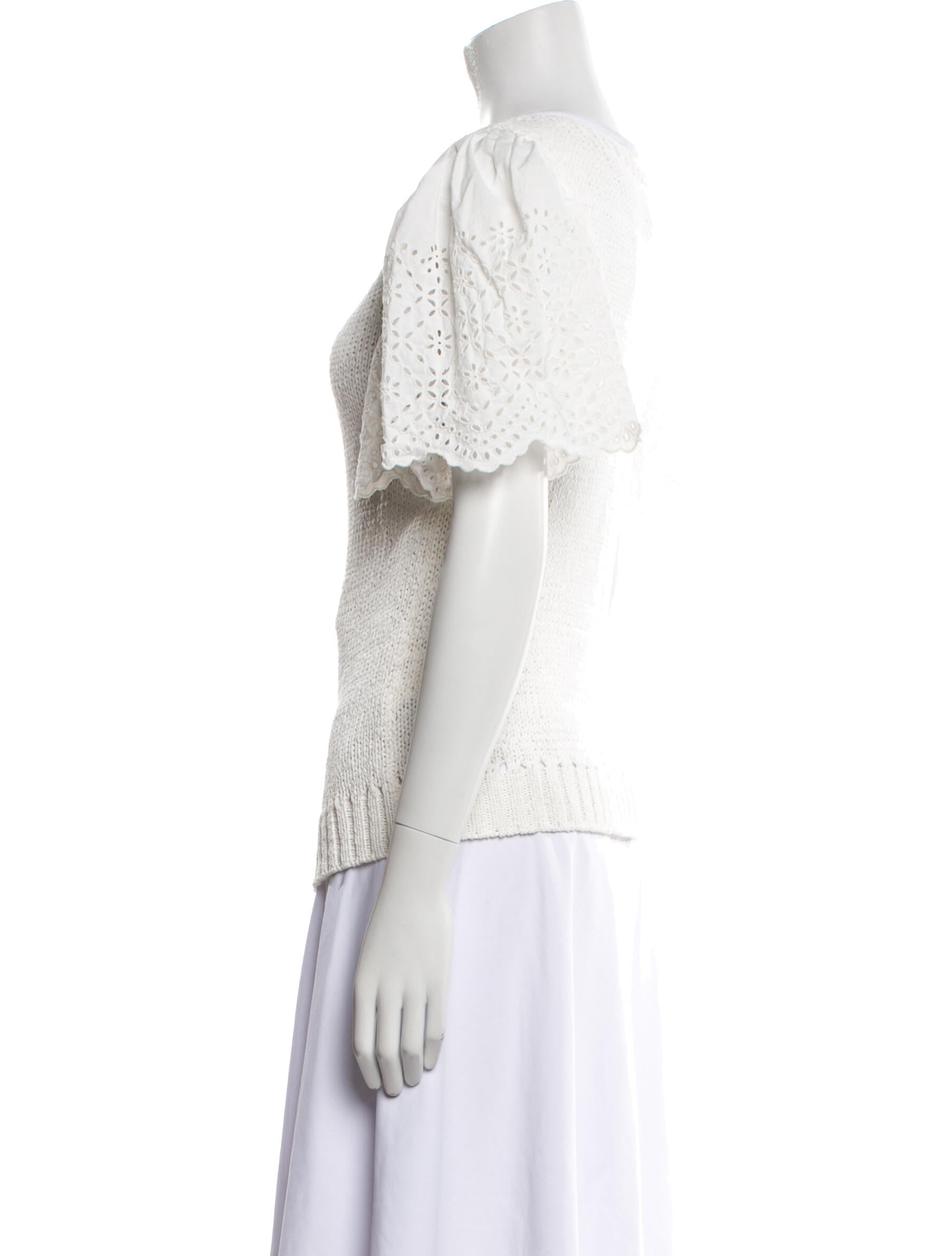 La Vie Rebecca Taylor Scoop Neck Short Sleeve Top w/ Tags