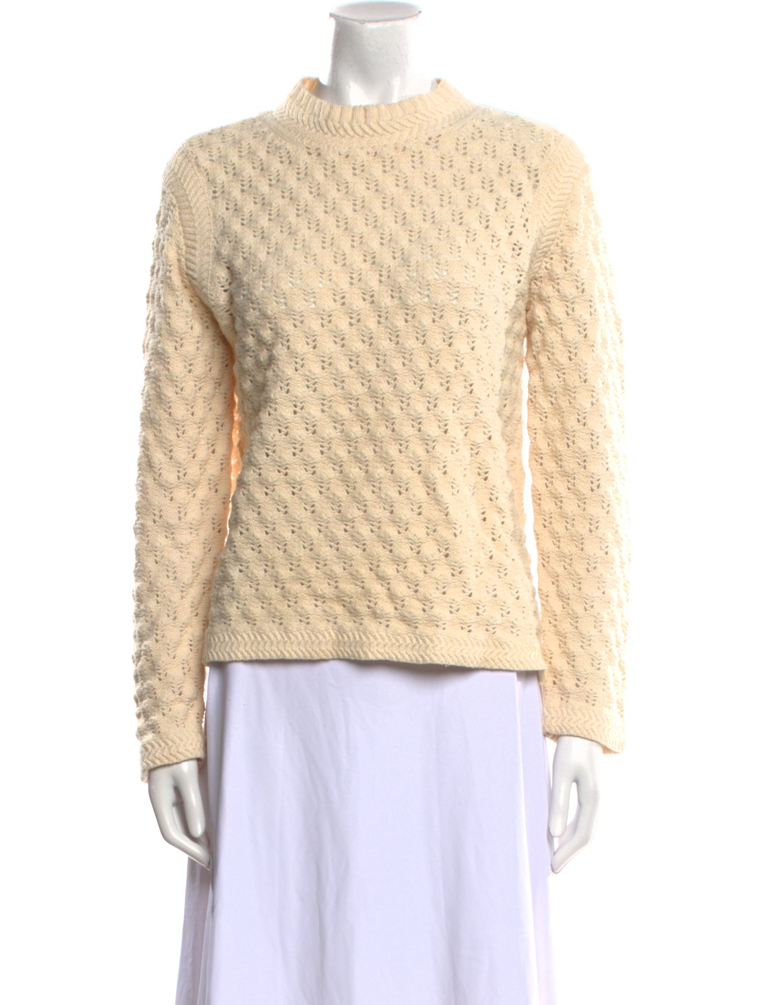 La Vie Rebecca Taylor Wool Mock Neck Sweater