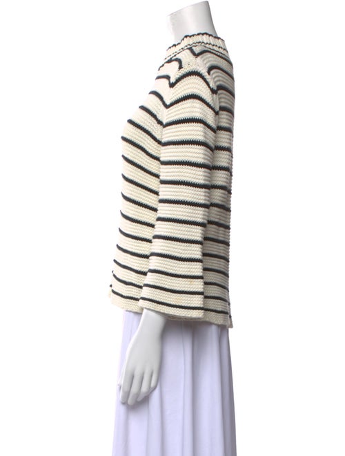 La Vie Rebecca Taylor Striped Turtleneck Sweater