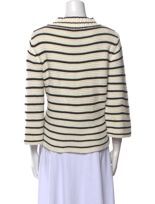 La Vie Rebecca Taylor Striped Turtleneck Sweater