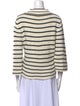 La Vie Rebecca Taylor Striped Turtleneck Sweater