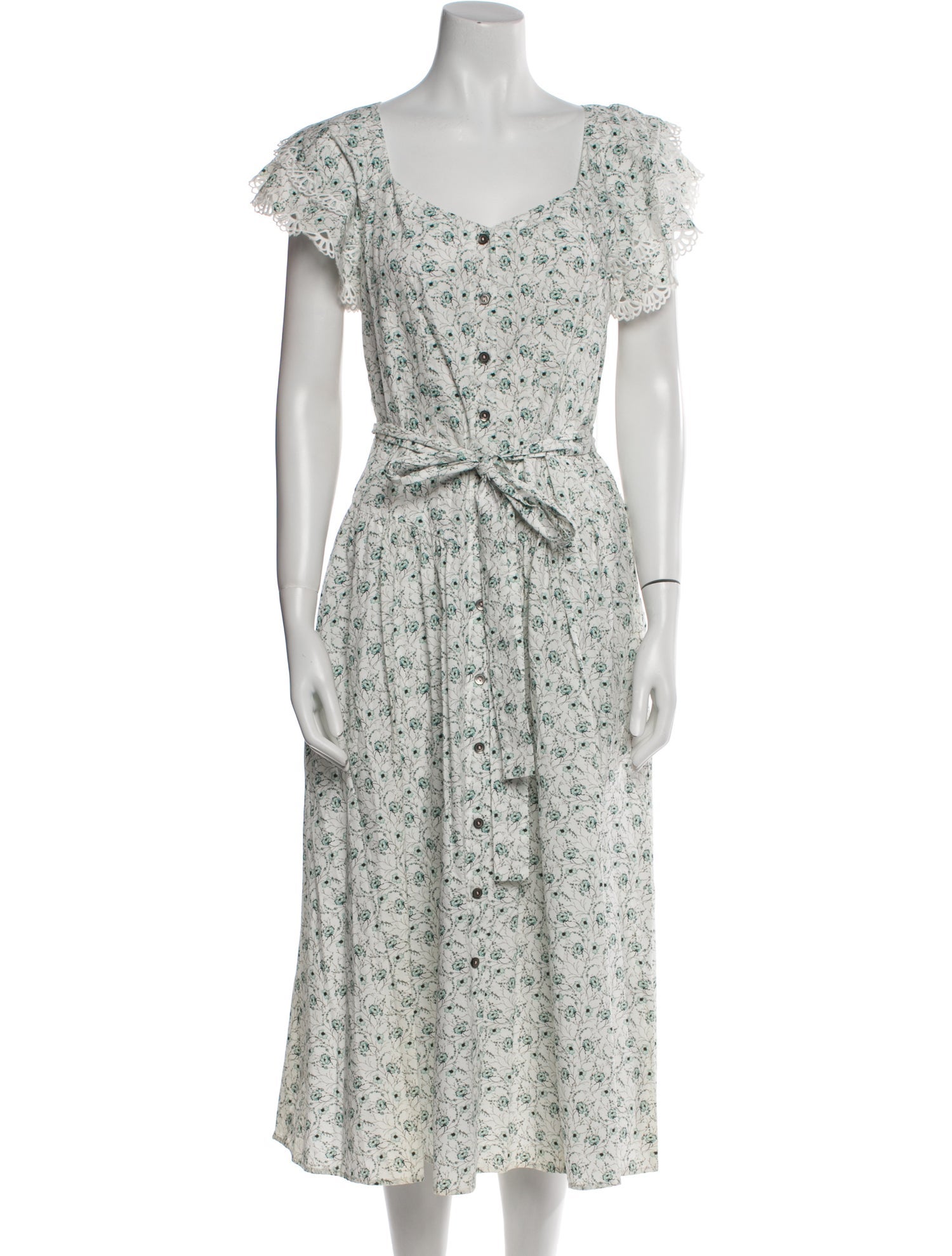 La Vie Rebecca Taylor Floral Print Long Dress