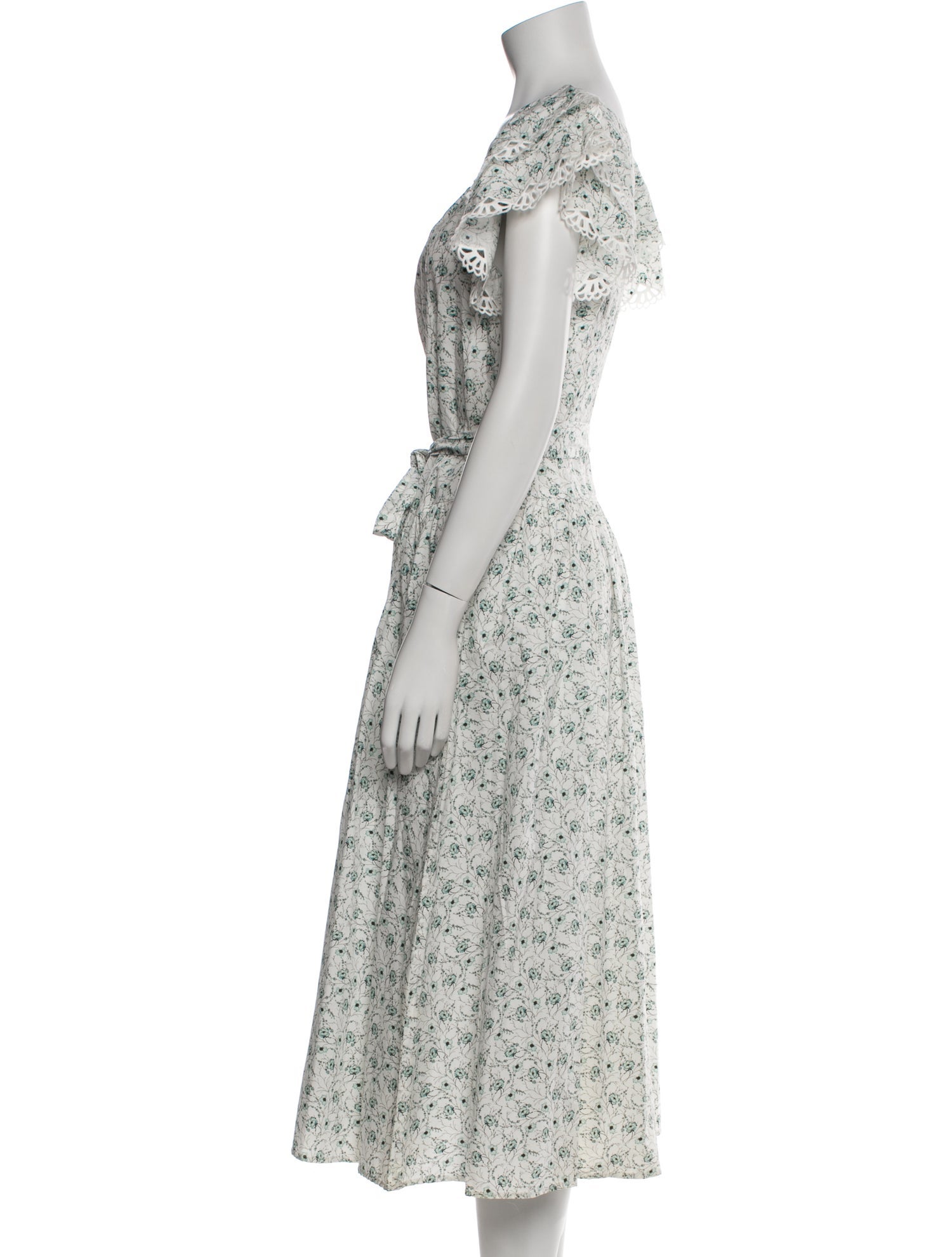 La Vie Rebecca Taylor Floral Print Long Dress