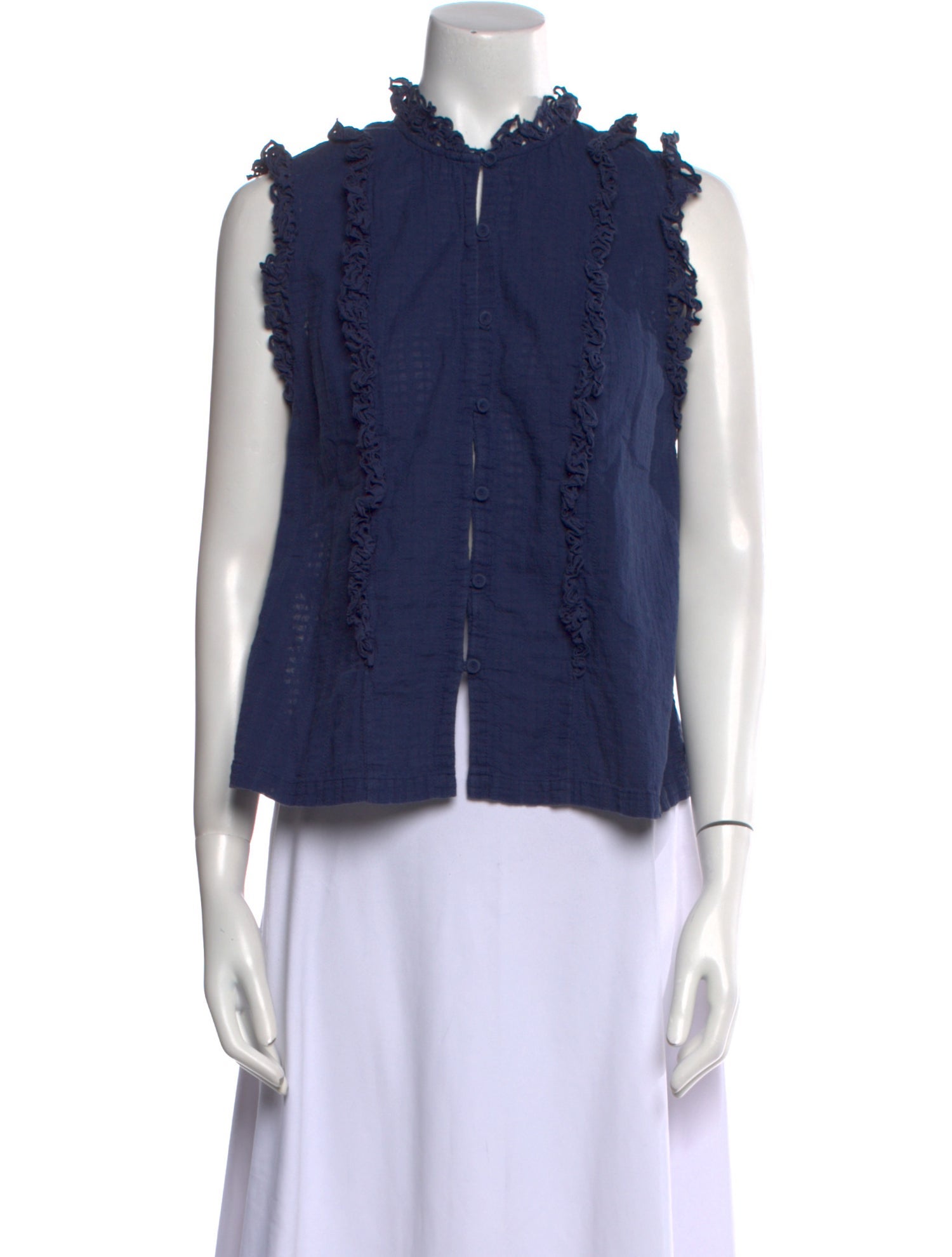 La Vie Rebecca Taylor Mock Neck Sleeveless Crop Top w/ Tags