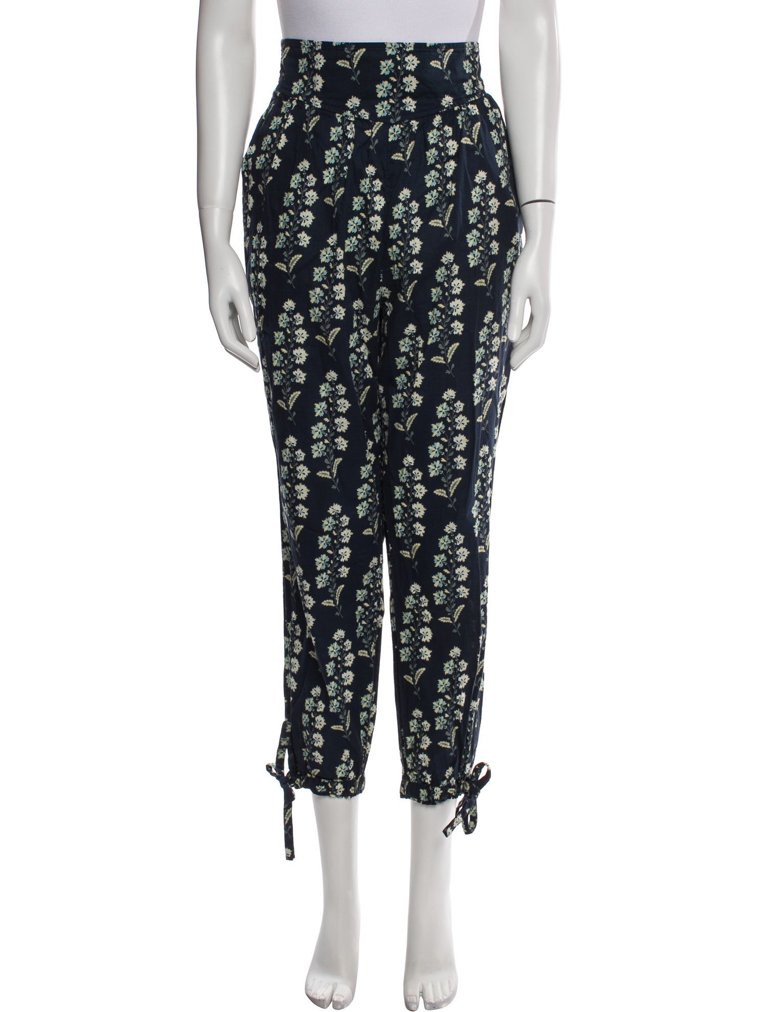 La Vie Rebecca Taylor Printed Pleated Accents Sweatpants
