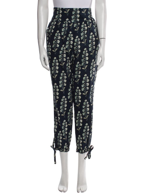 La Vie Rebecca Taylor Printed Pleated Accents Sweatpants