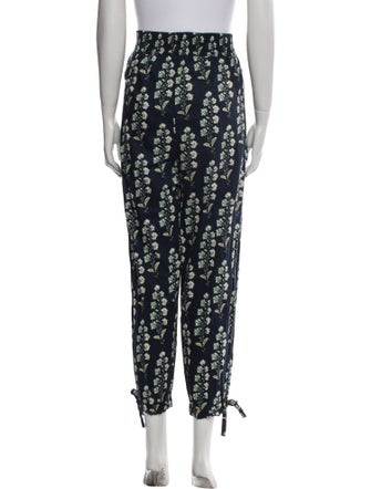 La Vie Rebecca Taylor Printed Pleated Accents Sweatpants