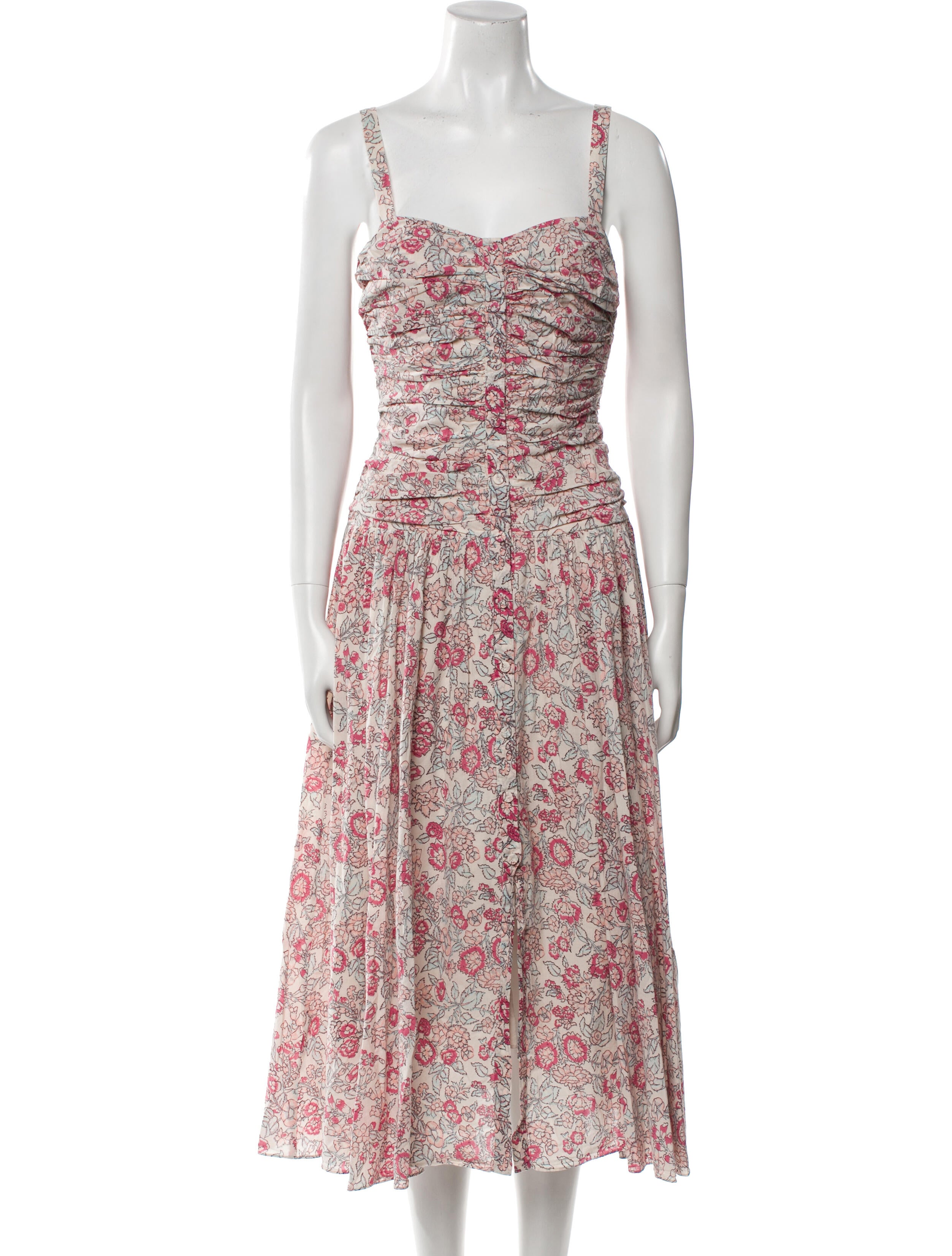 La Vie Rebecca Taylor Floral Print Long Dress w/ Tags