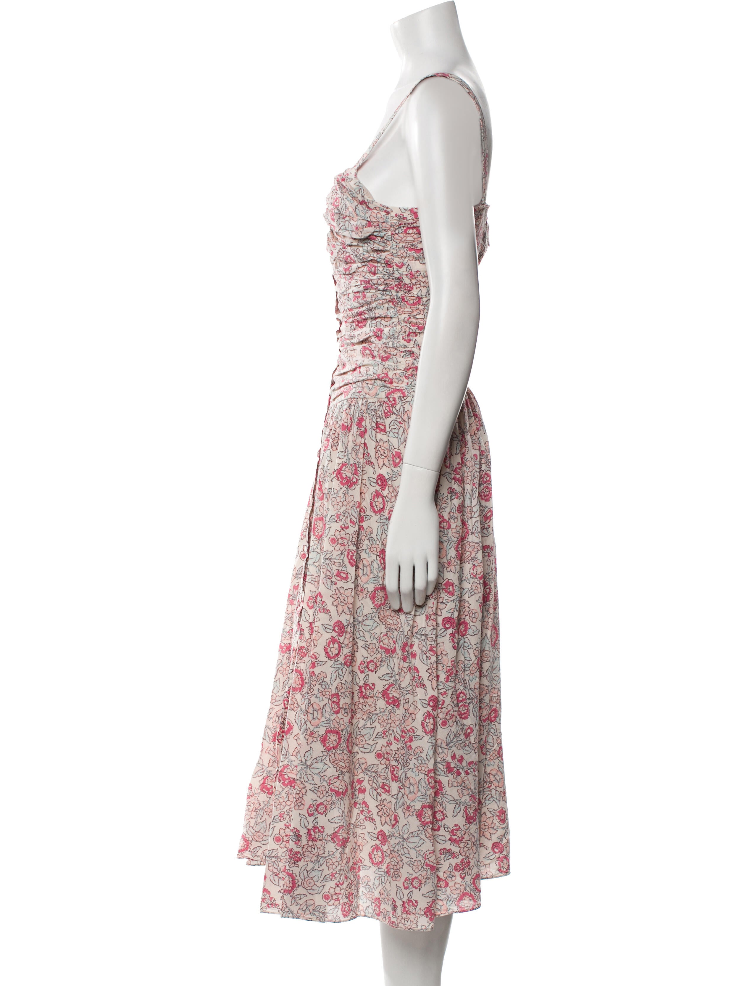 La Vie Rebecca Taylor Floral Print Long Dress w/ Tags