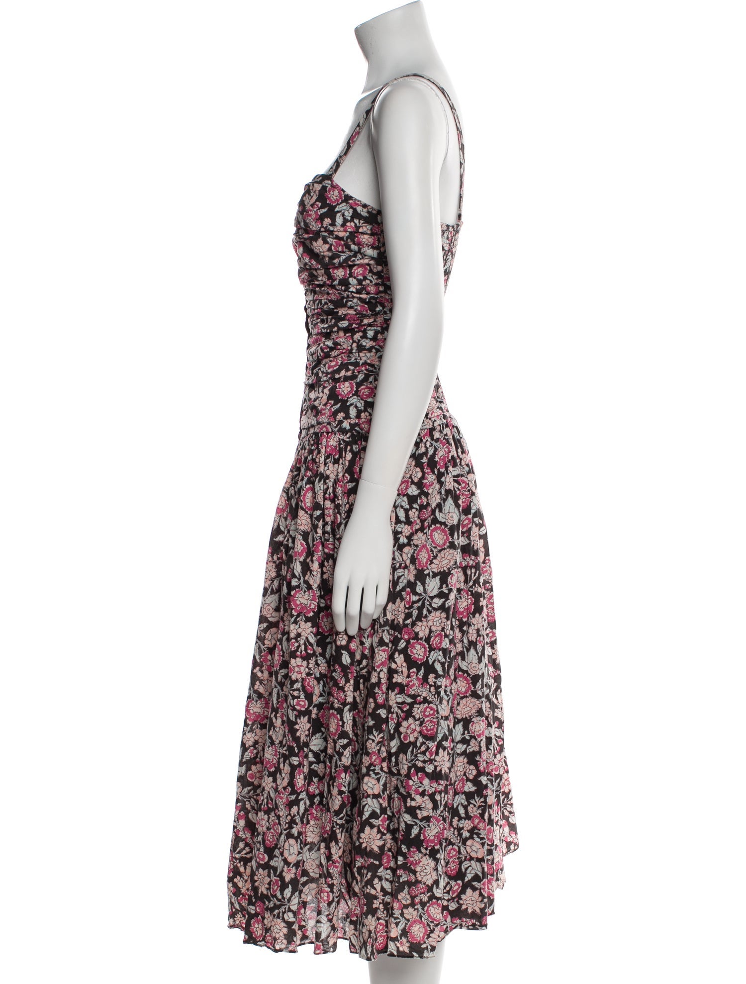 La Vie Rebecca Taylor Floral Print Midi Length Dress w/ Tags