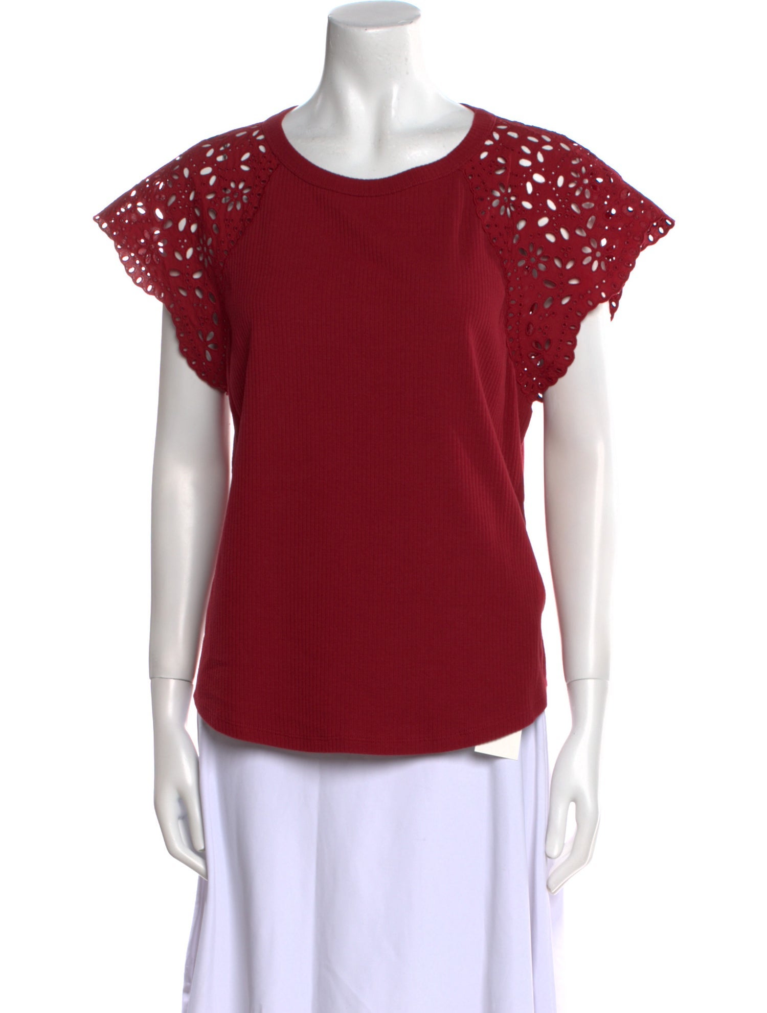 La Vie Rebecca Taylor Scoop Neck Short Sleeve Top w/ Tags