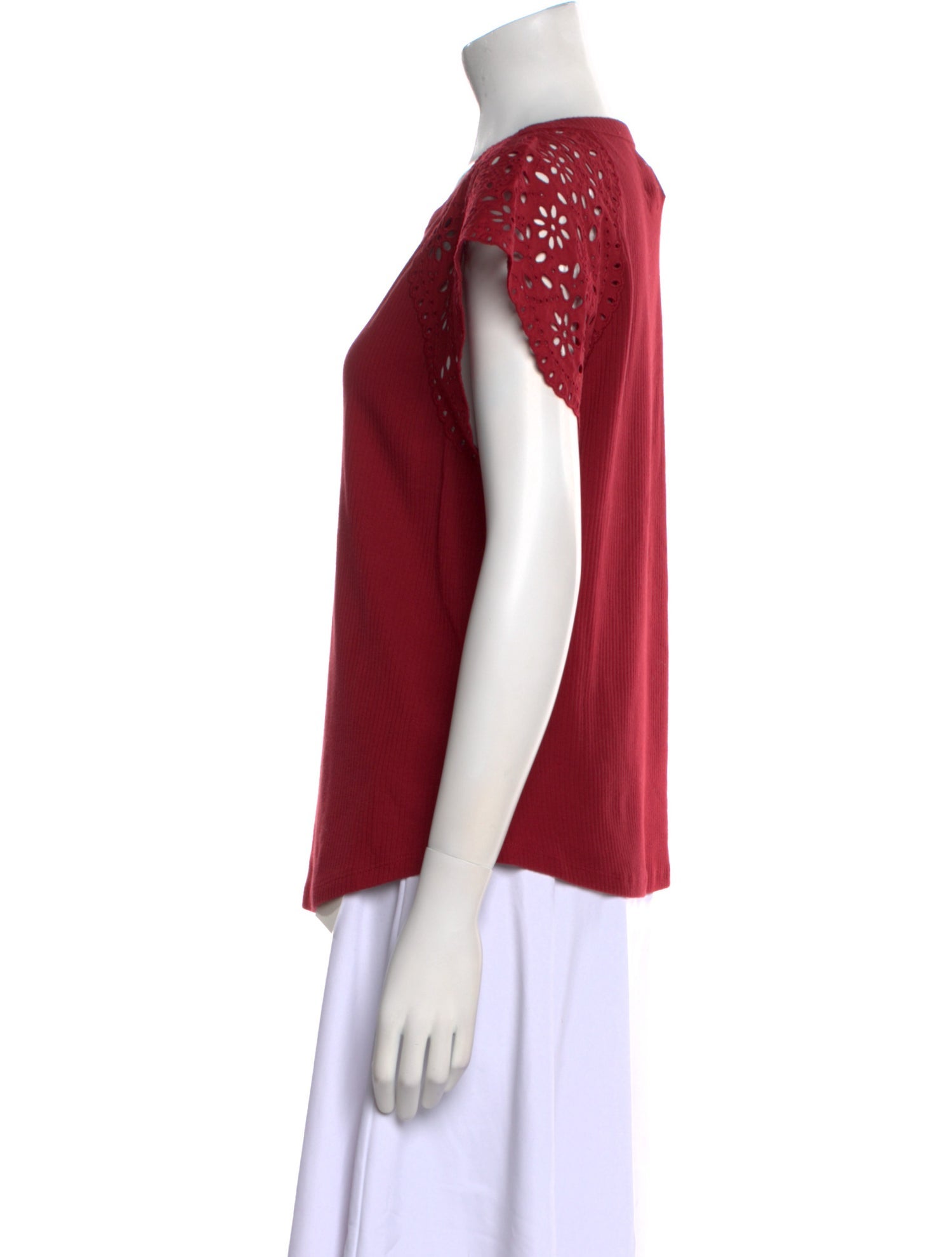 La Vie Rebecca Taylor Scoop Neck Short Sleeve Top w/ Tags