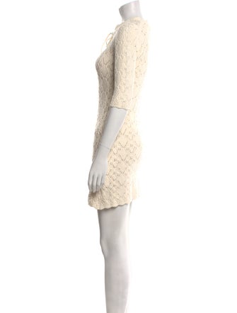 La Vie Rebecca Taylor Crew Neck Mini Dress