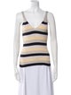 La Vie Rebecca Taylor Striped V-Neck Top