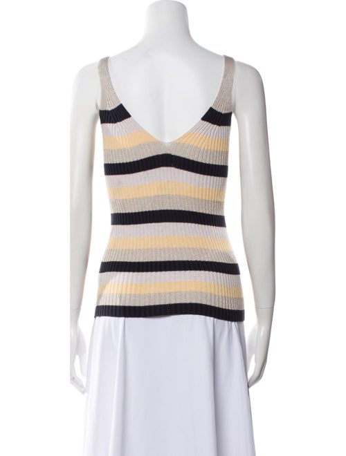 La Vie Rebecca Taylor Striped V-Neck Top