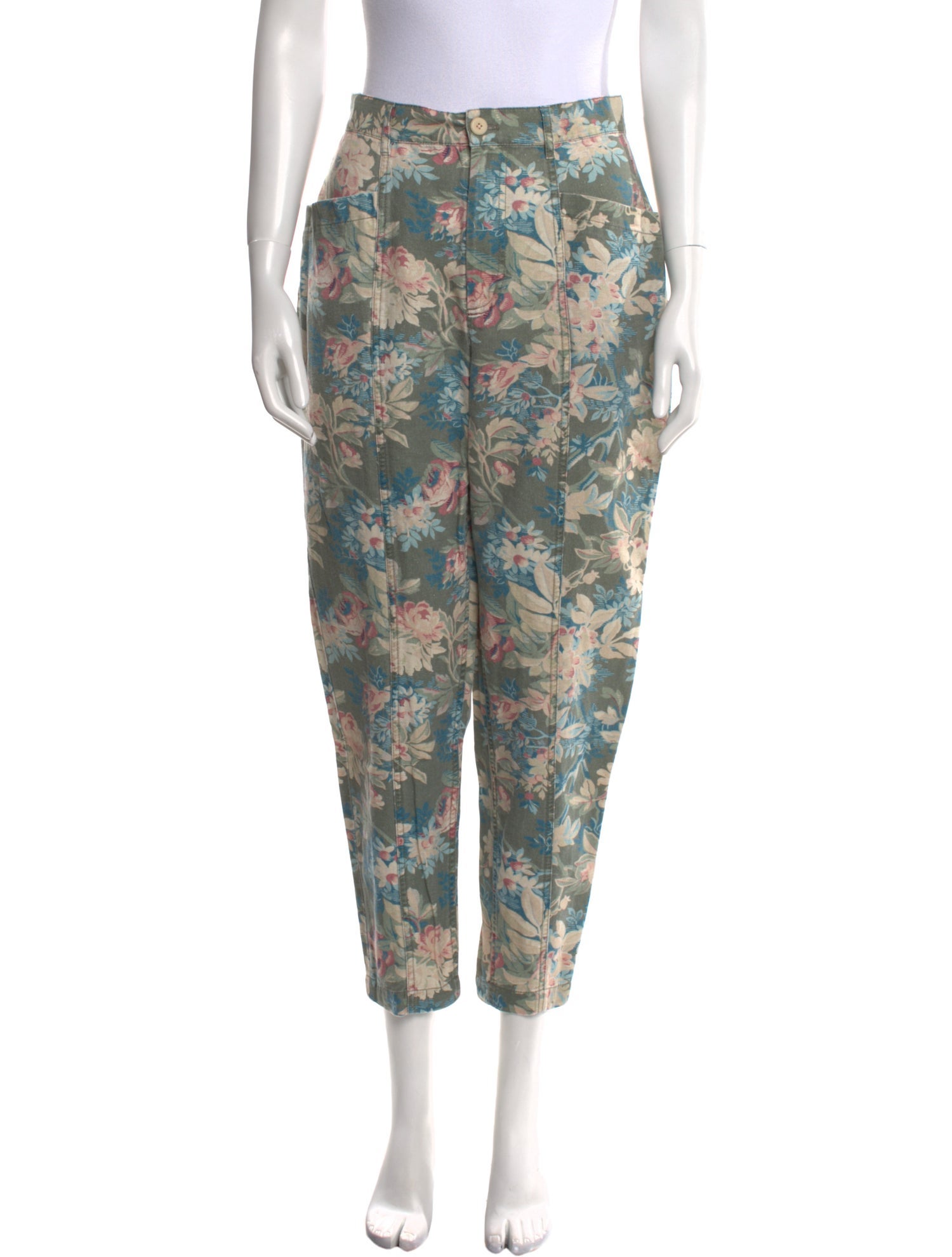 La Vie Rebecca Taylor Floral Print Skinny Leg Pants