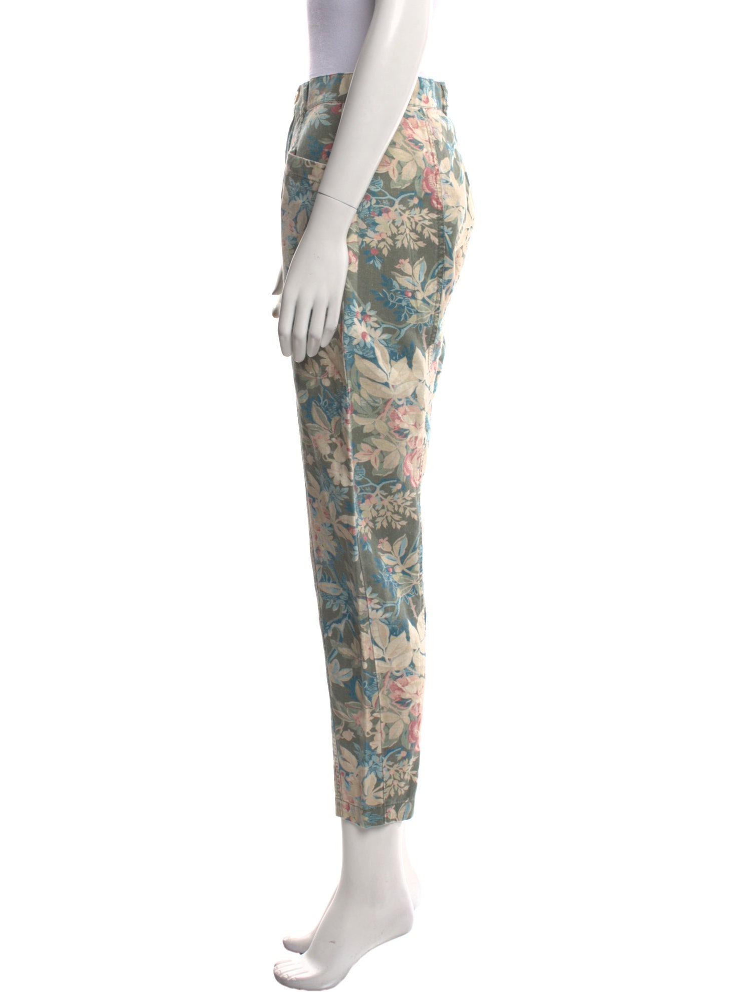 La Vie Rebecca Taylor Floral Print Skinny Leg Pants