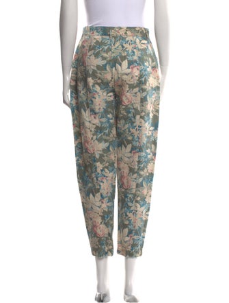 La Vie Rebecca Taylor Floral Print Skinny Leg Pants