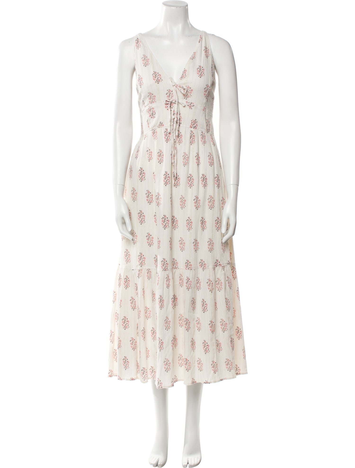 La Vie Rebecca Taylor Floral Print Long Dress