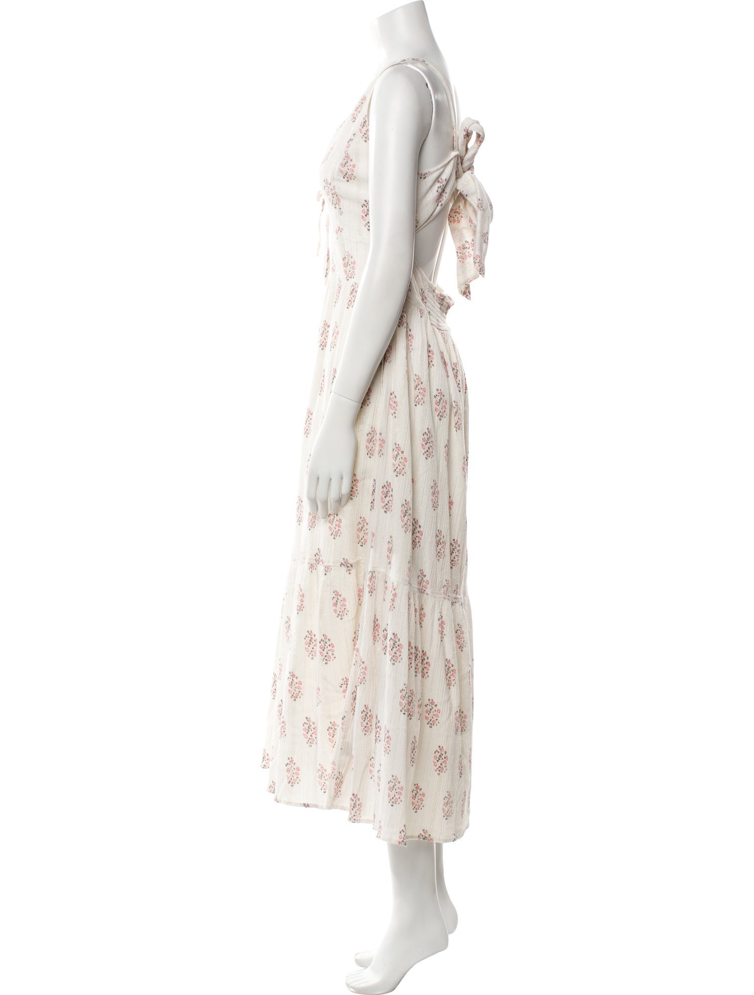 La Vie Rebecca Taylor Floral Print Long Dress