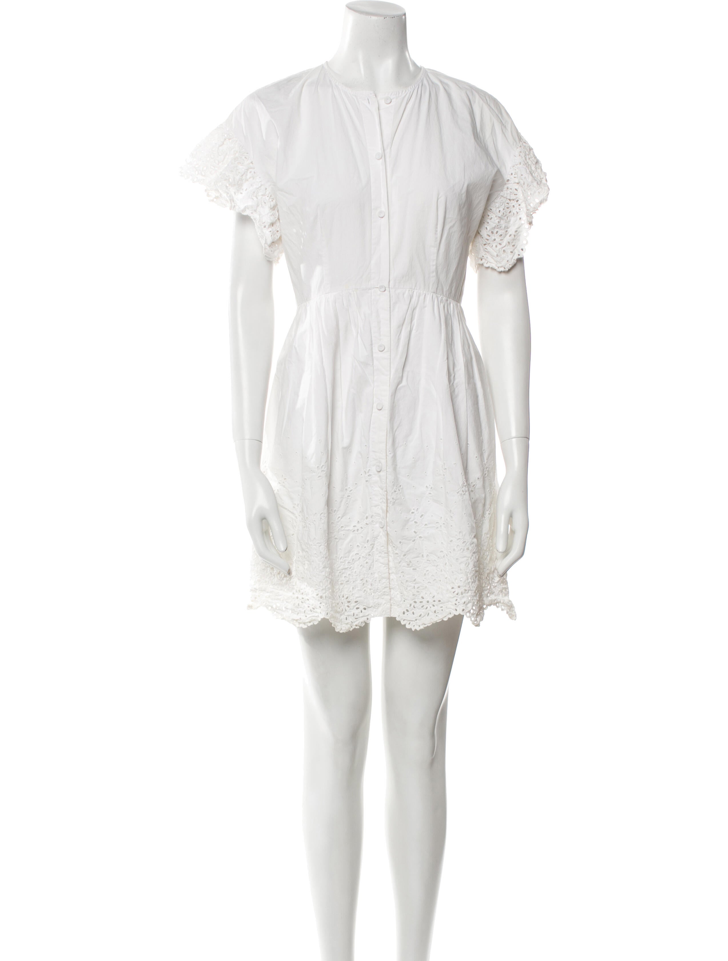 La Vie Rebecca Taylor Crew Neck Mini Dress