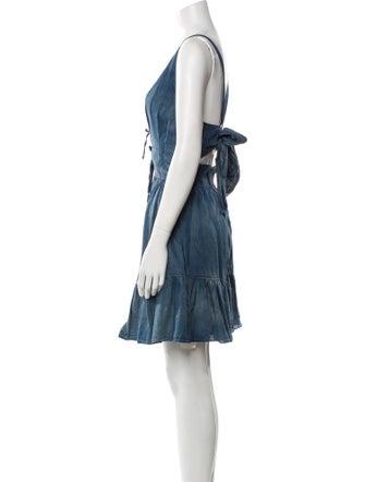 La Vie Rebecca Taylor V-Neck Knee-Length Dress