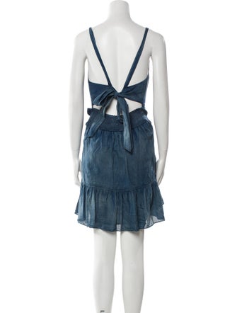 La Vie Rebecca Taylor V-Neck Knee-Length Dress