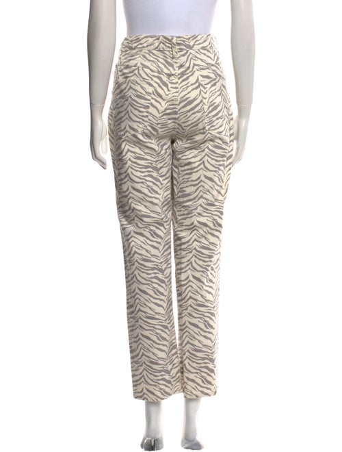 La Vie Rebecca Taylor Animal Print Straight Leg Pants